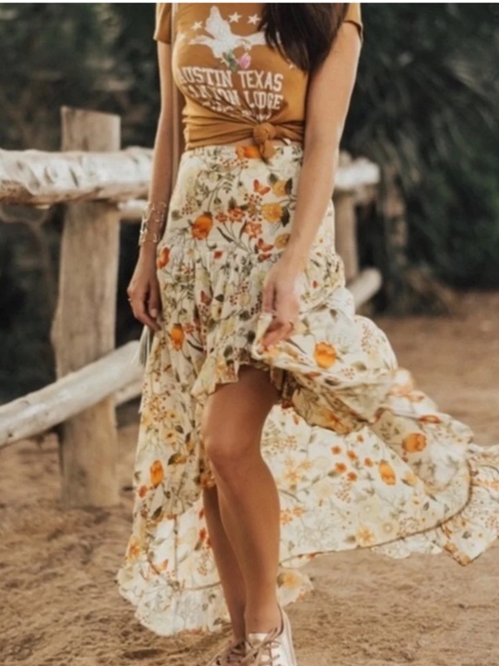 Spell Dresses & Skirts - Spell Sunflower Skirt Medium